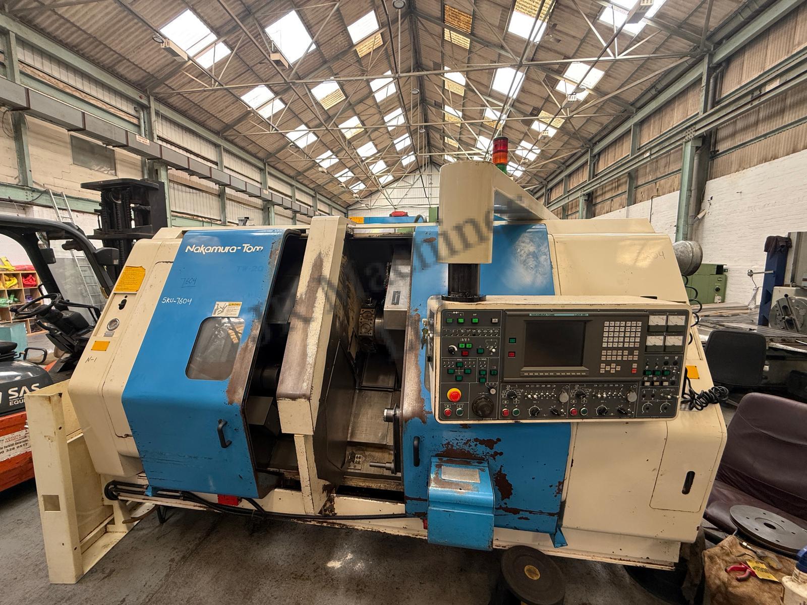 Dual Spindle Machine NAKAMURA –TOME TW-20 Turning Centre Lathe - JR Machines Limited